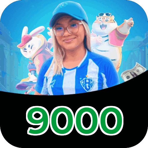 Interface do aplicativo 9000 mostrando jogos disponíveis no iOS e Android